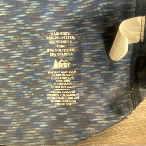 REI Blue Fitted Hoodie with Ribbed Sleeves Size Medium. - Picture 8 of 12